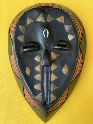 Hand Crafted Wood African Tribal Mask Art Wall Hanging Decoration