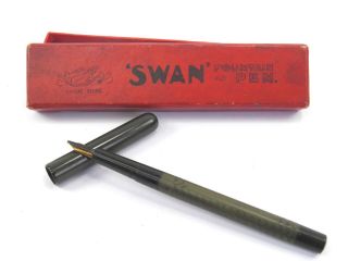 Antique Mabie Todd & Co The Swan Pen Ink Fountain Pen Bakelite
