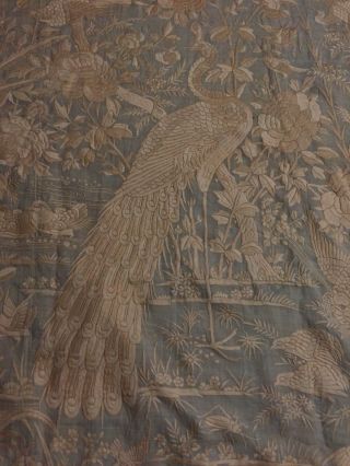Antiques Chinese FULL Embroidered Wedding Sheet Paino Shawl Tapestry RARE 9
