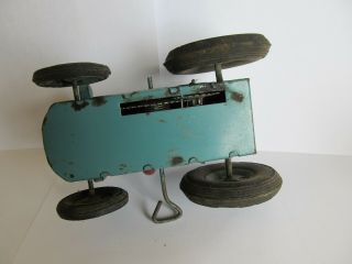 VINTAGE 1930 ' s 40’s POLAND CZZ TIN WIND UP TRACTOR TOY 8
