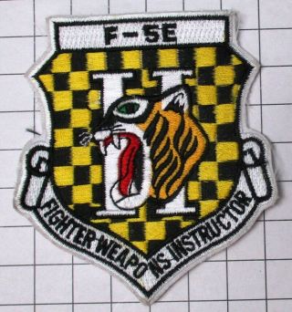 Usaf Military Patch Air Force Pilot F - 5 F5e Fighter Weapons Instructor