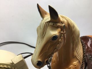 Vintage Sessions Breyer Hartland Palomino Horse Metal Clock 4