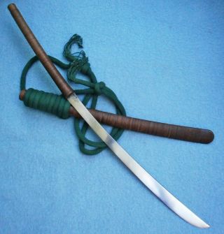 Antique 19thc North Thai Shan Daab Sword Burmese Dha Dagger Asian Knife Laos Old