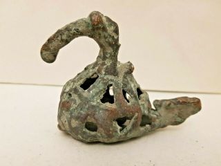 Rare Bronze Age Pre - Urartian Artifact Bronze Bird Statue Pendant Bell