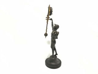 Junghans Mystery Swing Arm Onion Boy Clock & Cast Stand,  Running || ref 21670 6