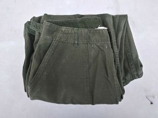 Vietnam War Us Army Og Cotton Combat Trousers Sateen Og 107 Approx Size 34x31
