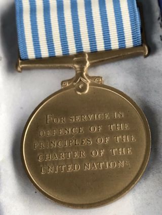 Korean War Service Pin Medal Korea Bar United Nations Badge Ribbon Pin W/ Box