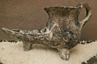 Ancient Bronze Age Pre - Urartian Oil Lamp,  circa 14 c.  BC 4