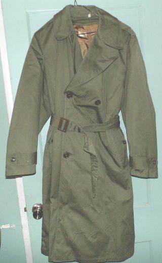 Military Overcoat,  Reg/med,  Korean,  Wwii,  Winter,  Vintage