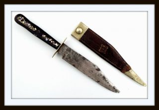 Antique English American Civil War Bowie Knife By " Corsan Denton Burdekin & Co.  "