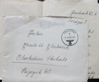 Translated Ss Feldpost - Ss Police Regiment 3 - Sender Was Killed In Action