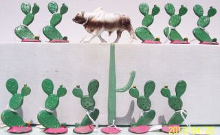 Manoil Toys Hollow Cast Lead 12 My Ranch Western Figures Circa 1949 Ex To Nm