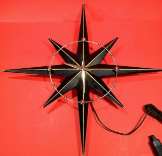 Vintage Mid - Century Modern Starburst Electric Wall Clock Eames Nelson Era