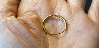 Braided Viking Gold Ring 8th - 9th Century Northern Europe