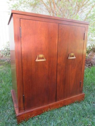 Vintage Record Cabinet Hand - Made 1960 