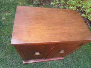 Vintage Record Cabinet Hand - made 1960 ' s - Mid century - VGC - Mahogany 2