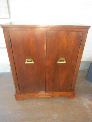 Vintage Record Cabinet Hand - made 1960 ' s - Mid century - VGC - Mahogany 4