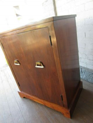 Vintage Record Cabinet Hand - made 1960 ' s - Mid century - VGC - Mahogany 9