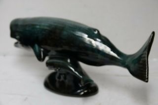 LARGE BLUE MOUNTAIN POTTERY WHALE FIGURE - VERY RARE MODEL - GREEN MOUNTAIN 8