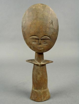 Ashanti Akuaba Fertility Figure Doll Carved Wood Sculpture Ghana Africa African