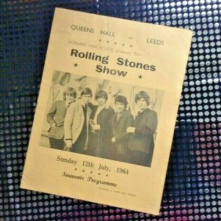 Genuinethe Rolling Stones Show Programme July 1964 Queens Hall Leeds Uk Lulu