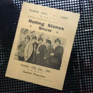 GenuineTHE ROLLING STONES SHOW programme July 1964 Queens Hall LEEDS UK Lulu 6
