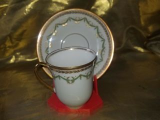 ANTIQUE LIMOGES A.  LANTERNIER CHOCOLATE POT SET - POT & 5 CUPS & 5 SAUCERS 1890 11