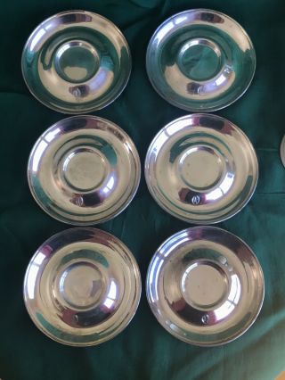 Gorham Sterling Silver Demitasse Cup holders and saucers with Lenox China Cups 4