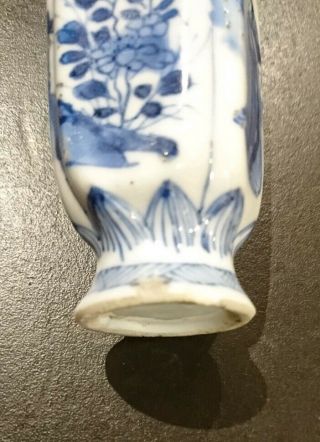 2x 19th Century Chinese Blue & White Miniature Vases Or Snuff Bottles 10
