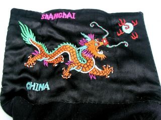 Vintage 1950 ' s US Navy Shirt w/ Tour R&R Silk Dragon Shanghai China Under Flap 2