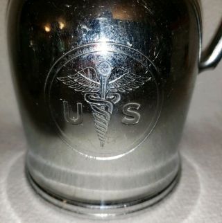 Vintage U.  S.  Army Medical Corps silver Stanley Pitcher - Landers,  Frary & Clark 2