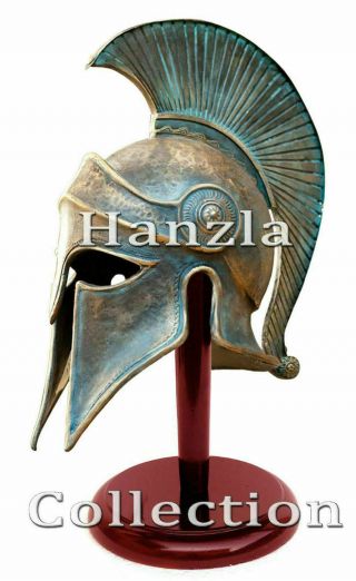 Patina Finish Medieval Ancient Costume Armour Roman Greek Corinthian Helmet 2