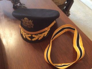 Kingform Us Army Asu Dress Blue Field Grade Military Hat Cap 7 1/8 Medical