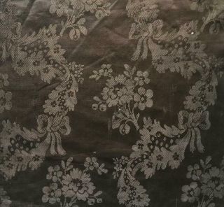 Late 18th/ Early 19th Century French Pure Silk Damask,  65