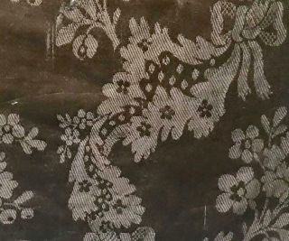 LATE 18th/ EARLY 19th CENTURY FRENCH PURE SILK DAMASK,  65 4