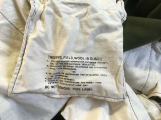 VINTAGE M1951 WOOL FIELD TROUSERS OG - 108 OLIVE GREEN PANTS XLARGE 55 - T - 35650 - 55 5