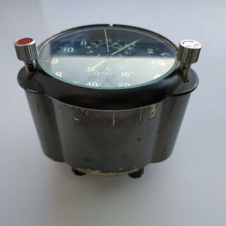 AChS - 1 CHRONOGRAPH military AirForce Cockpit Clock USSR Tu134 MIG21 Mi9 8