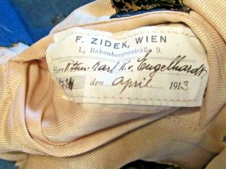WWI NAMED AUSTRIAN OFFICER ' S TUNIC 1913 VIENNA 4