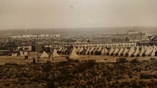 Fort Bliss Yard Long Panoramic Photo El Paso Texas Army Military Camp WWI 7