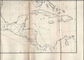 1858 U.  S. ,  CARIBBEAN & CENTRAL AMERICA U.  S.  TROOPS LINES OF MARCH WAR DEPT 12