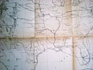 1858 U.  S. ,  CARIBBEAN & CENTRAL AMERICA U.  S.  TROOPS LINES OF MARCH WAR DEPT 4