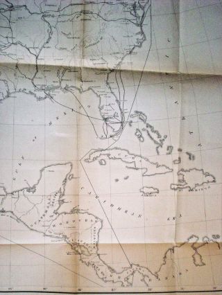 1858 U.  S. ,  CARIBBEAN & CENTRAL AMERICA U.  S.  TROOPS LINES OF MARCH WAR DEPT 6
