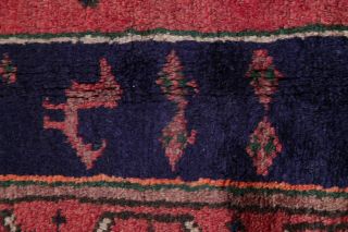 Oriental Hamadan Wool Hand - Knotted Geometric One - of - a - Kind Oriental Area Rug 5x7 11