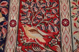 Animal Bird Pictorial Persian Oriental Area Rug Hand - Knotted Garden Design 10x13 9
