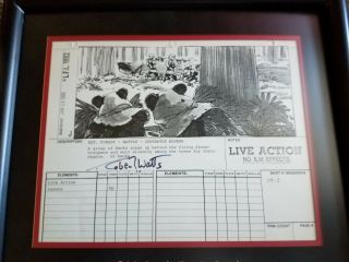 Vintage Star Wars Return of the Jedi Ewok Storyboard Robert Watts Prop Store 2