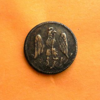 Mexico Early Republic Military Eagle With Snake Button.