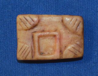 Rare Andes Indian Antique Stone Amulet 19th C Relief Sculpture Tm12919