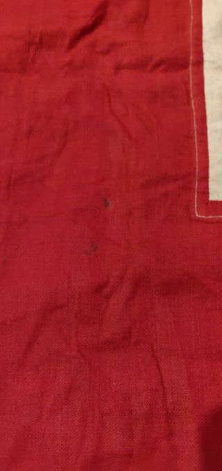 2 Antique Signal Corp Flag - Civil War / WWI / WWII wigwag corps red white 10