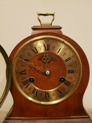 Vintage Wuba Warmink Mantle Clock from 1960,  double bell 2