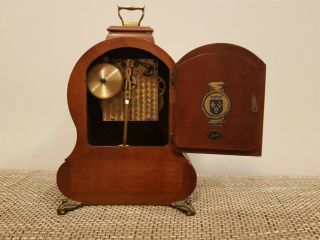 Vintage Wuba Warmink Mantle Clock from 1960,  double bell 4